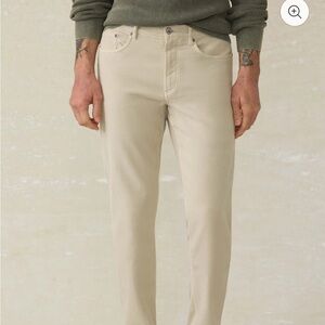 *NWOT* Faherty  Stretch Terry 5-Pocket Pant - Stone